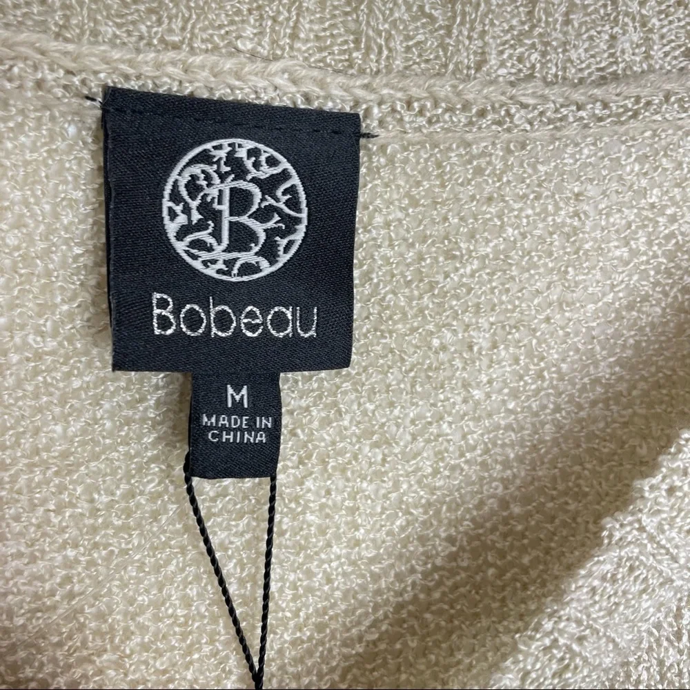 Bobeau Striped Dolman Sweater, Medium